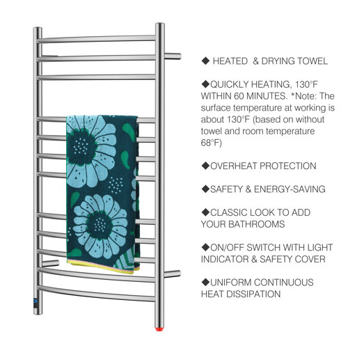 HEATGENE Electric Towel Warmer with Timer and Temperature Control